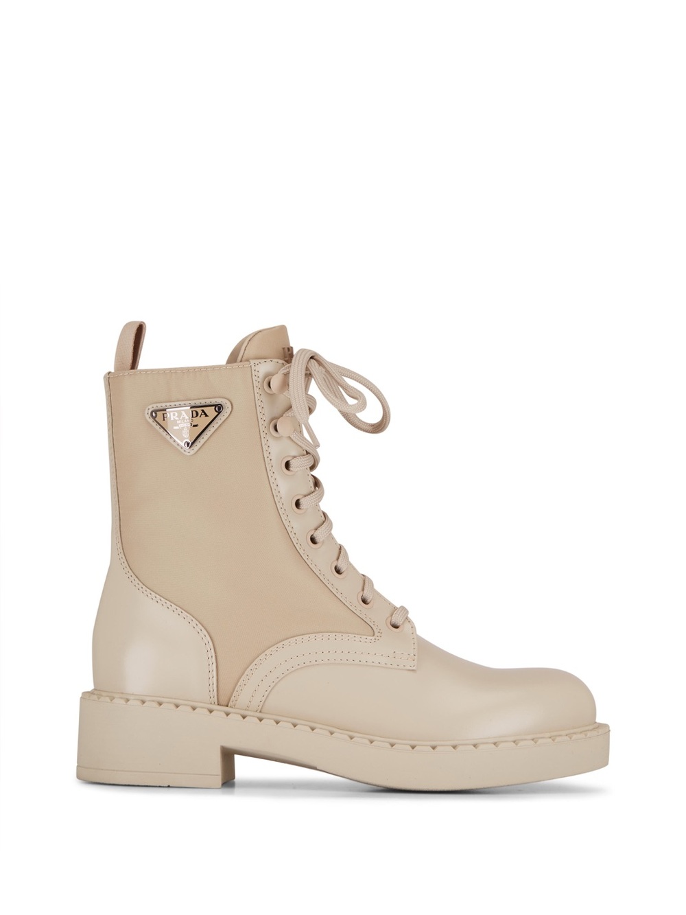 Prada Desert Beige Combat Boots